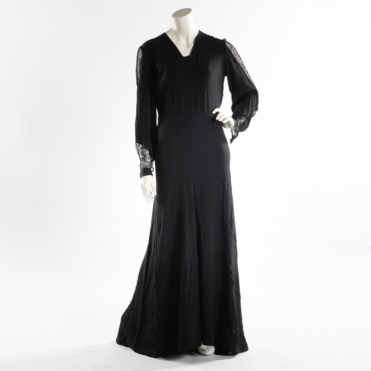 DRESS, tailored, vintage 1930s.