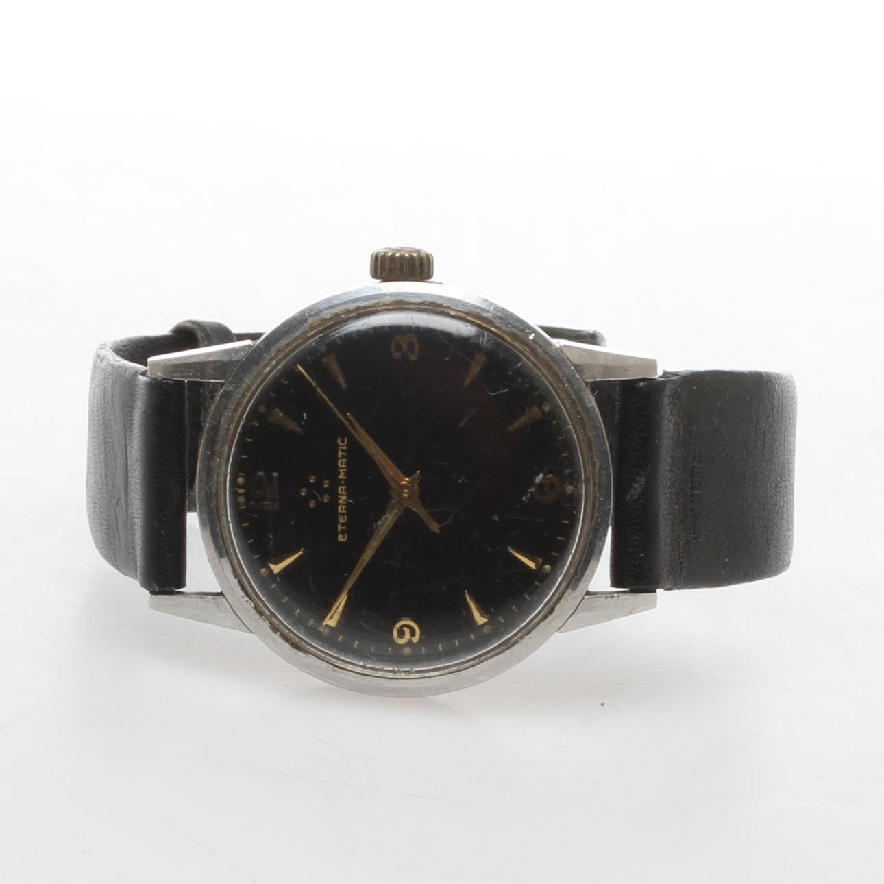 ARMBANDSUR, Eterna Matic, automatisk, troligen cal 1414U, boett av stål.