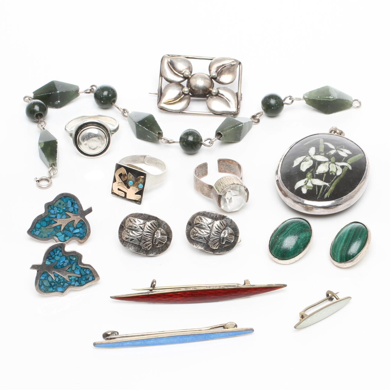 SMYCKEN, silver, bland annat N E From Danmark.