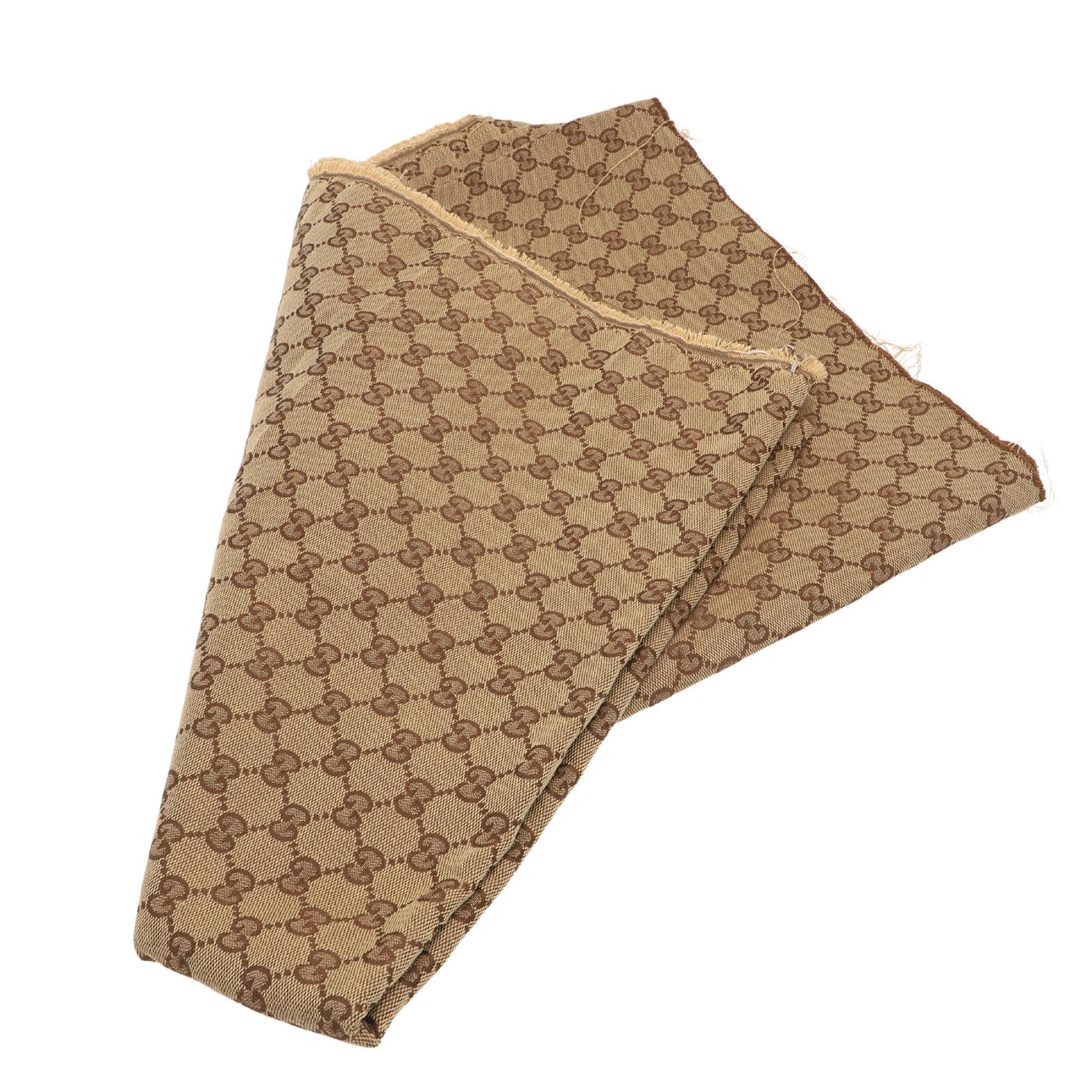 UN PANEL DE TELA CON ESTAMPADO DE GUCCI.