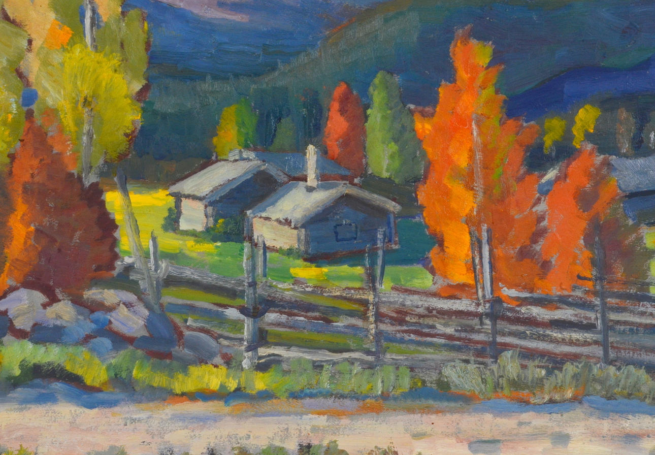 ACKE HUGH MALMESTRÖM. Olja på pannå.