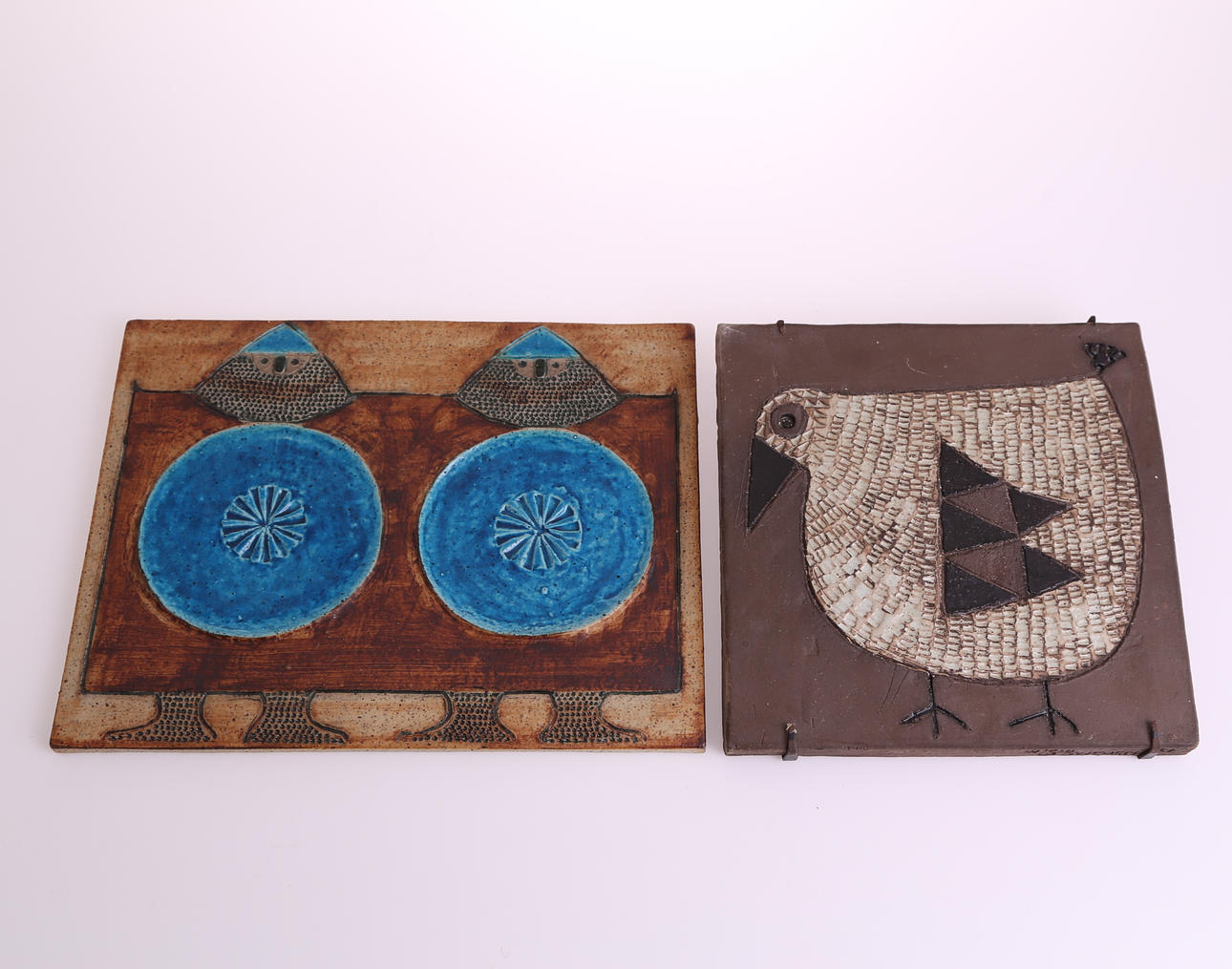 PLAKETTAVLOR, 2 st, keramik, Rörstrand, 1900-tal.