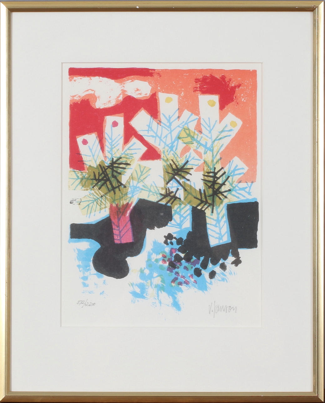 VIDE JANSON. Talldunge, signerad och numreraf 372/2200.