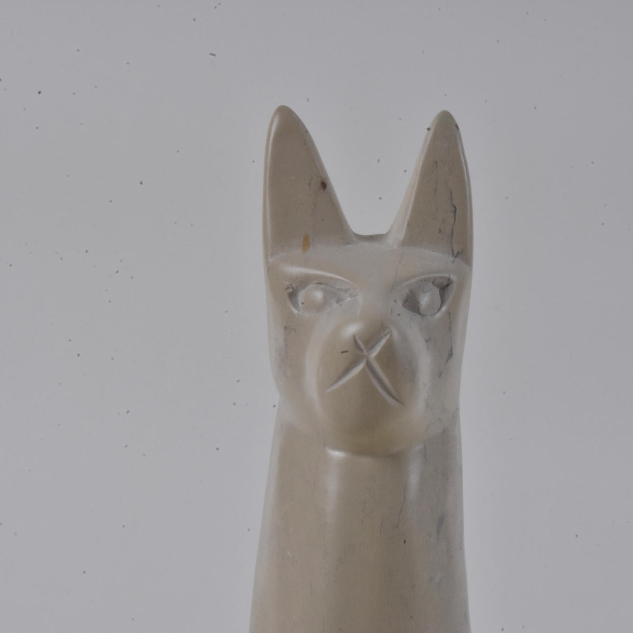 A cat figurine, stone mass, probably Egypt. contemporary.
