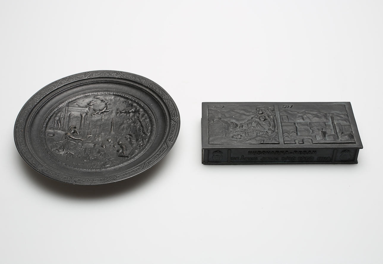 BURK samt FAT, gjutjärn, Husqvarna.