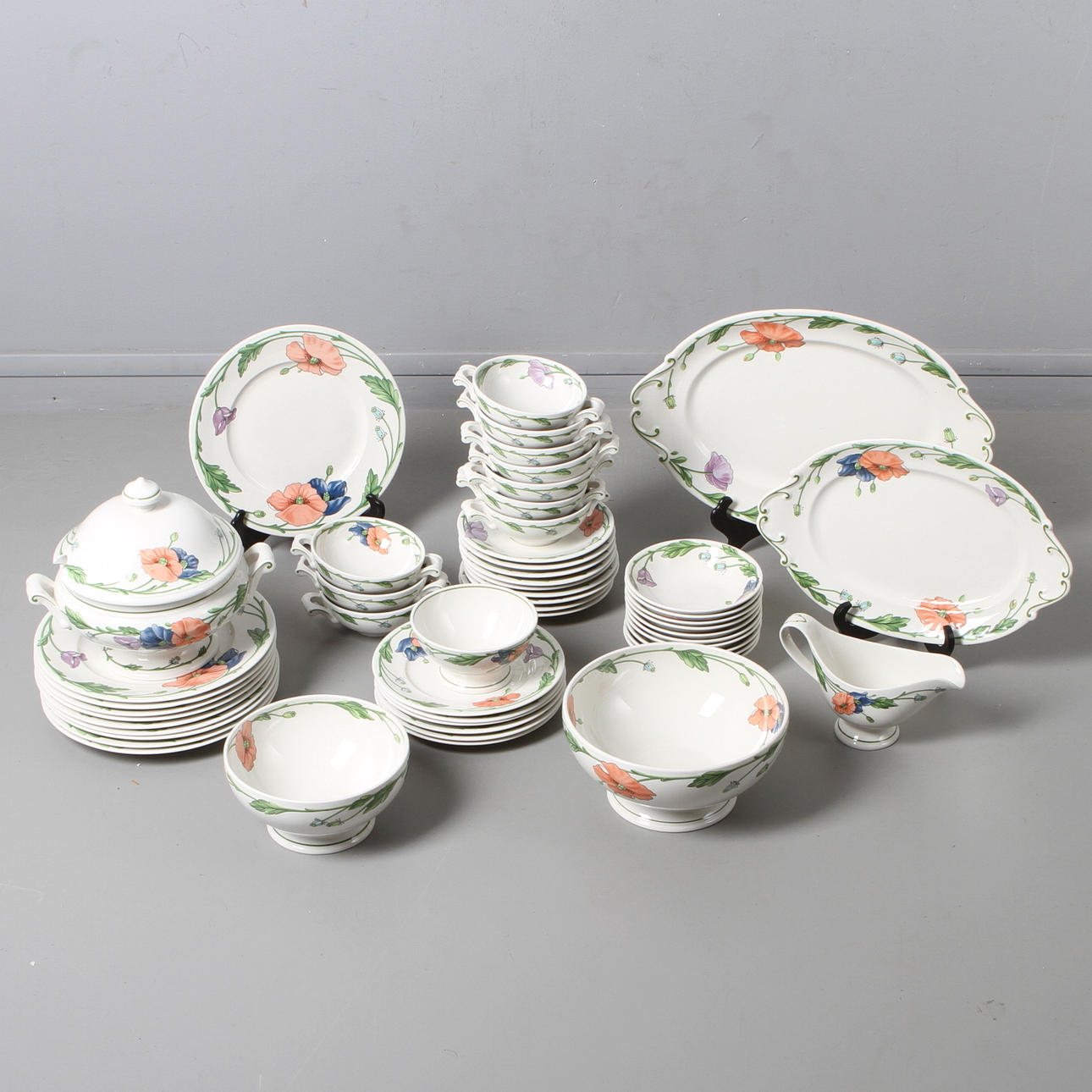 SERVISDELAR, 42 delar, porslin, "Amapola", Villeroy & Boch.