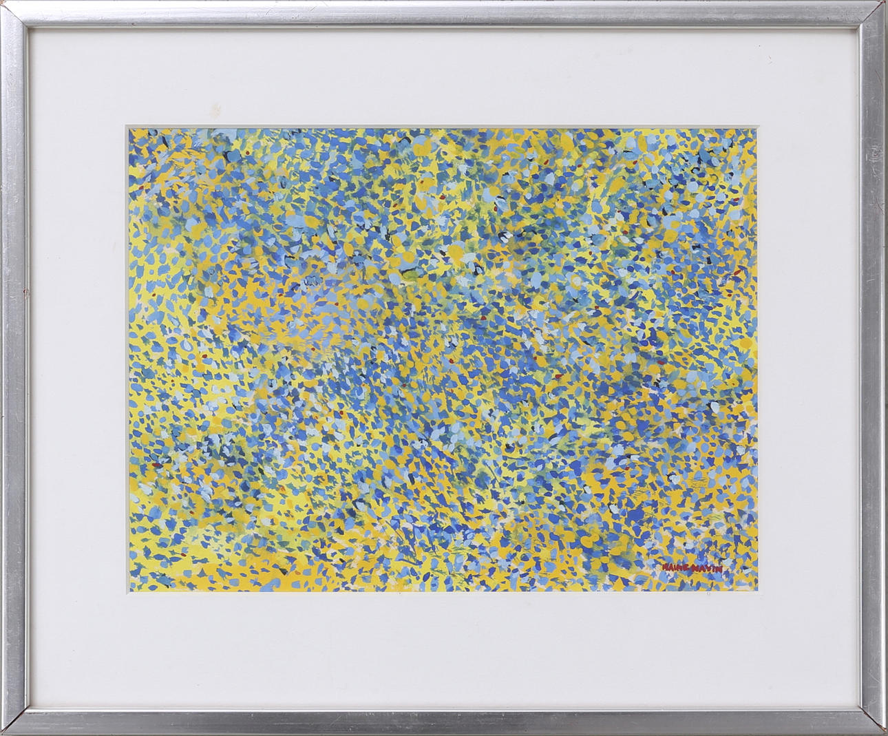 RAINE NAVIN. "Sommardag", akvarell, signerad.