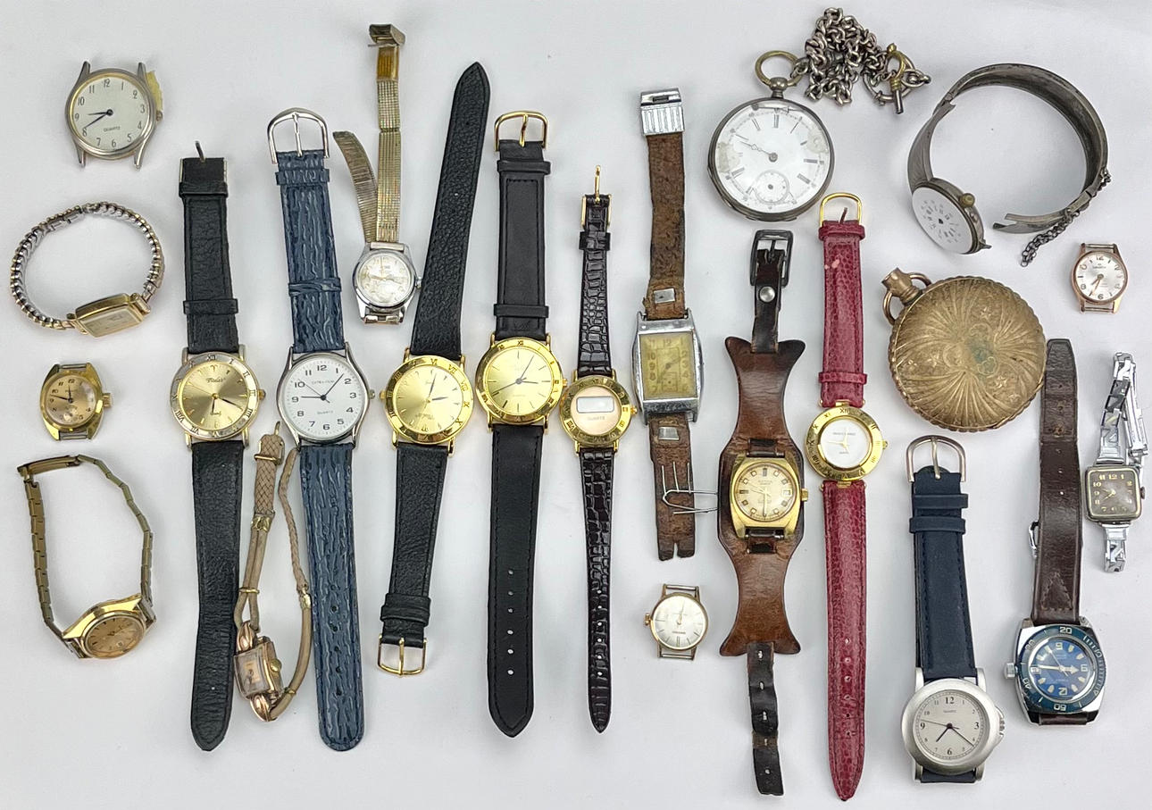 WRISTWATCHES AND POCKET WATCHES.