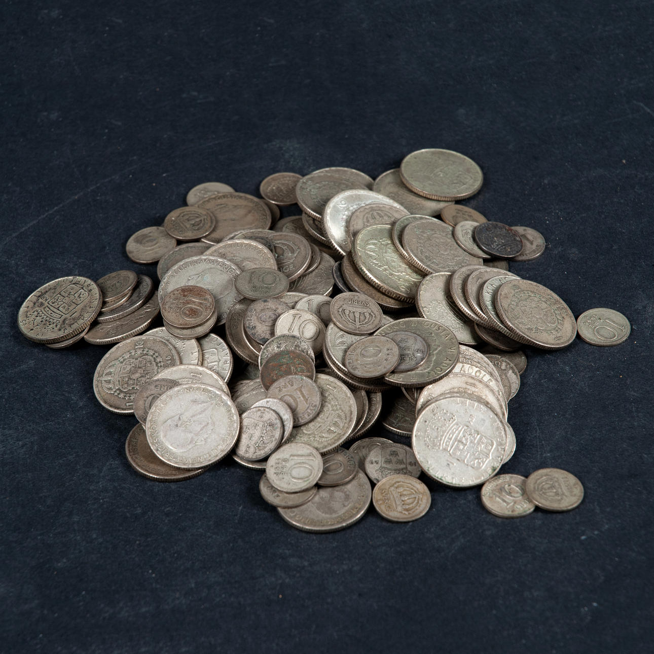 MONEDAS. Plata, Suecia, 40%, 569 g.