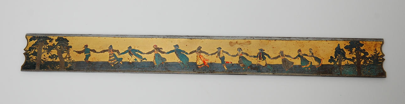 LINJAL, " Daladansen " etsad dekor, 1900-talets första hälft.