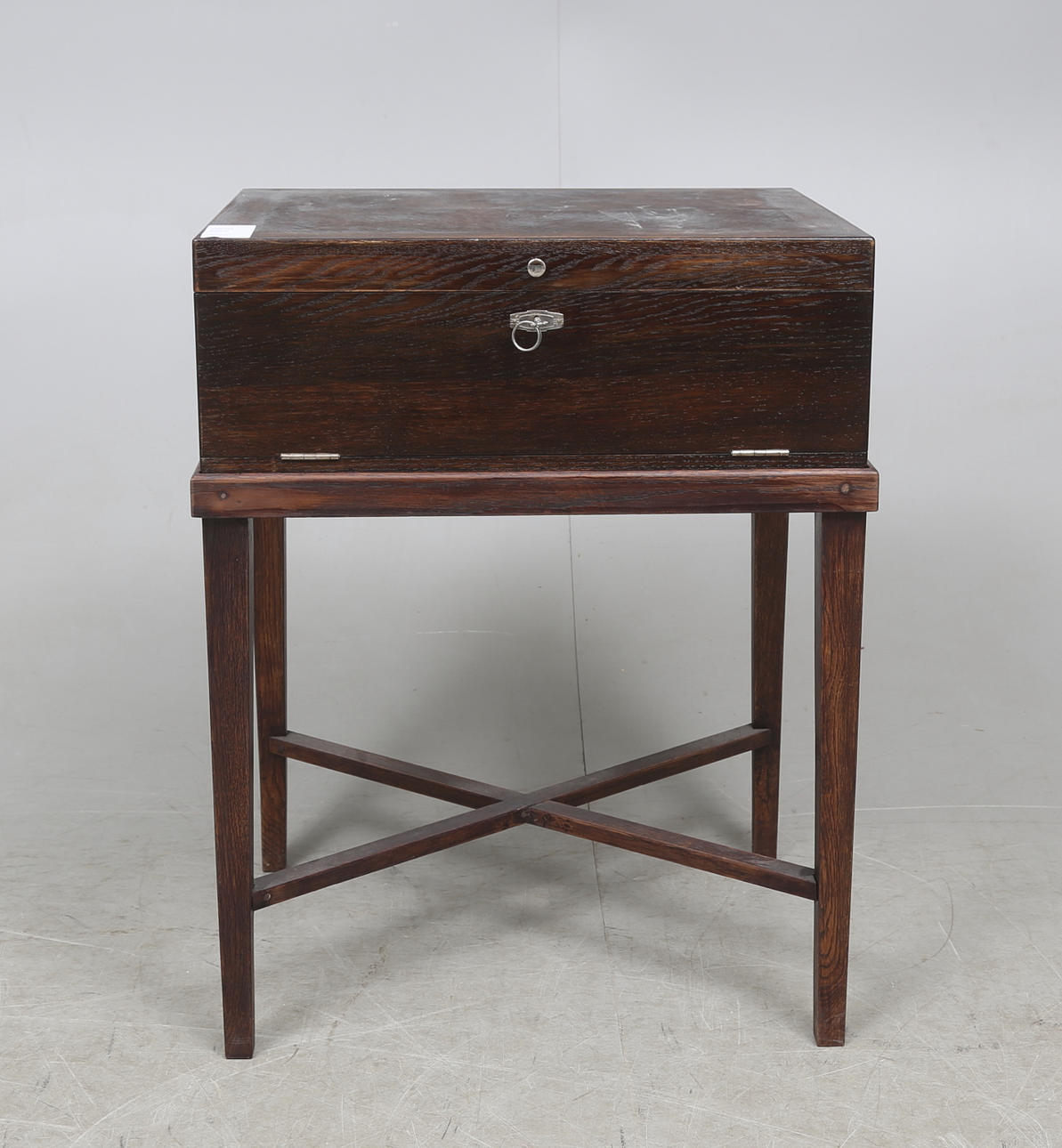 SILVERSCHATULL MED BESTICK, 113 delar, nysilver, "Svensk spetsig", 1900-tal.