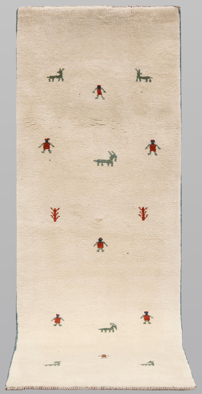 ORIENT CARPET. Figural Gabbeh, gallery model, 238 x 88 cm.