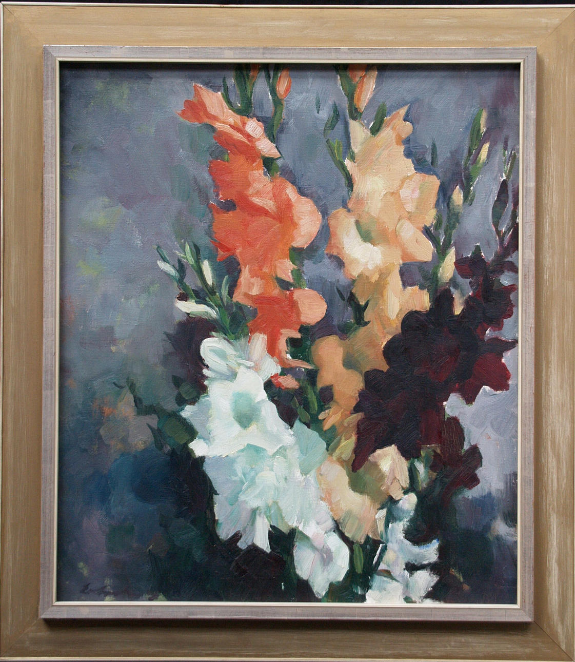 KÜNSTLER UNBEKANNT. blommor stilleben.