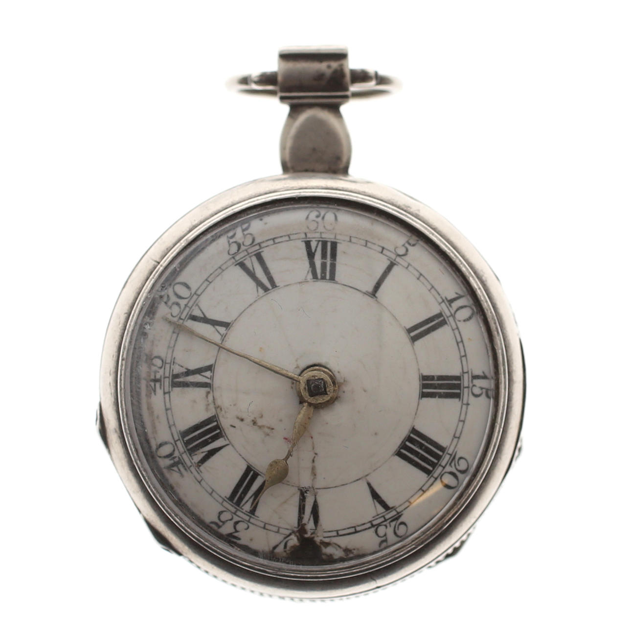 FICKUR, silver, spindelur, C. Charleson, London, 1700-tal.