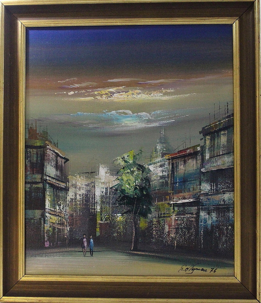GUSTAV NYMAN. Olja på duk, signerad G Nyman, daterad 1976.