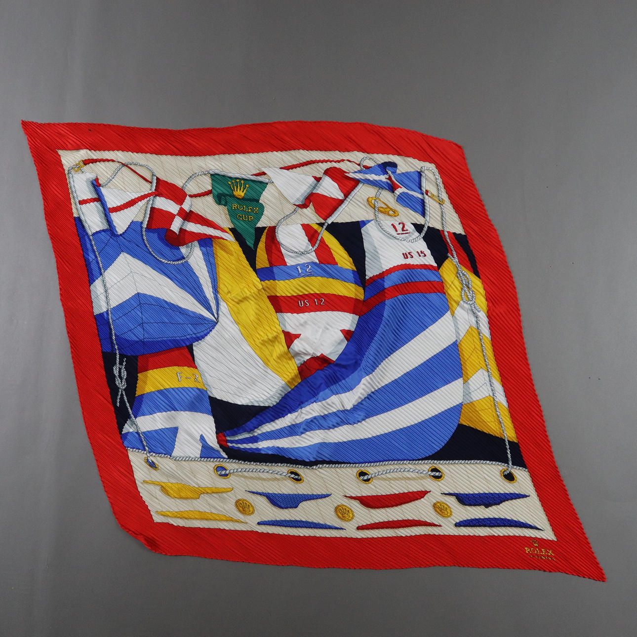 ROLEX silk scarf - “Rolex Cup”, silk.