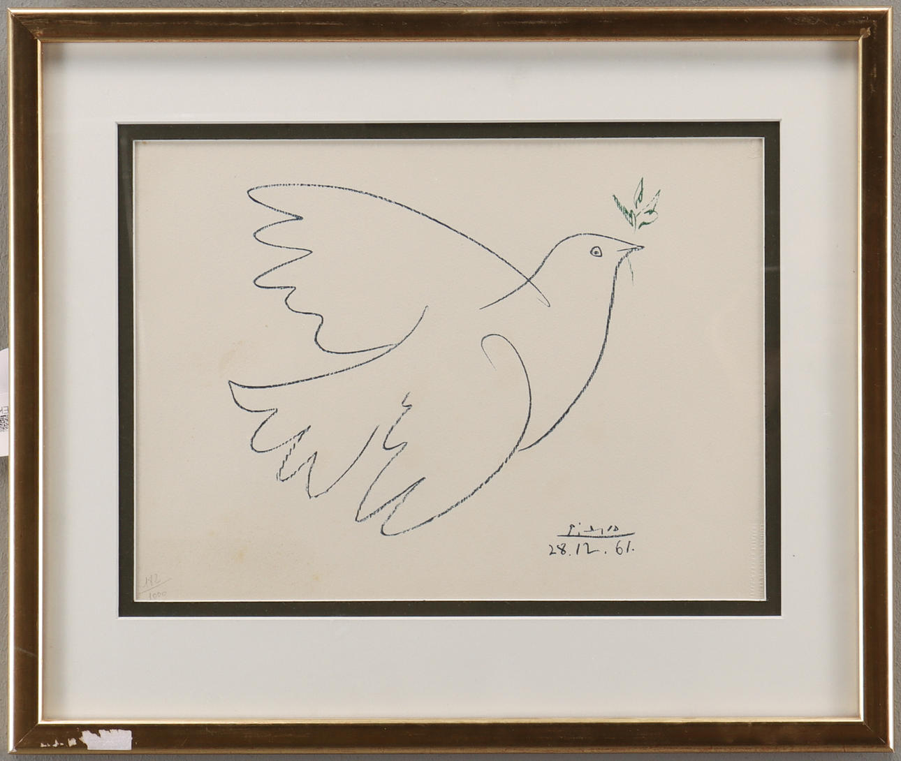 PABLO PICASSO. «Paloma de la paz».