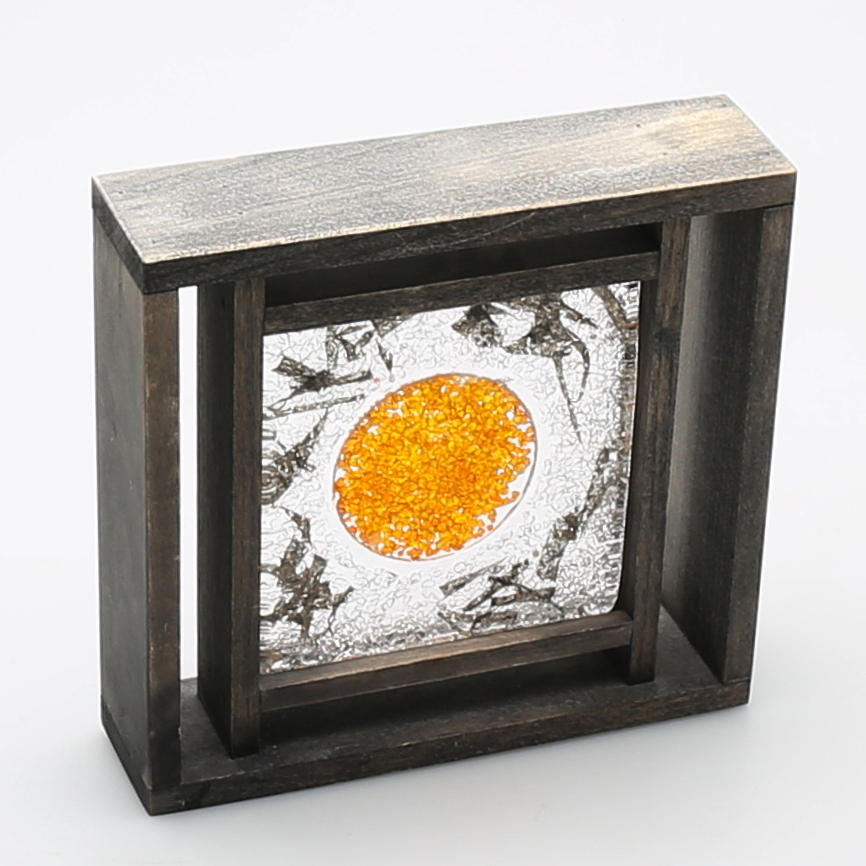 Skulptur, glas, Monika Backström, Kosta Boda.