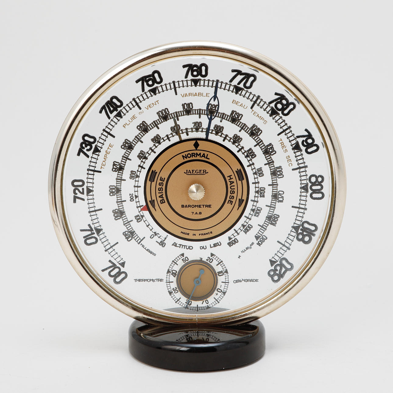 BAROMETER, Jaeger Barometer 7.A.B, Made in France. Clocks & Watches ...