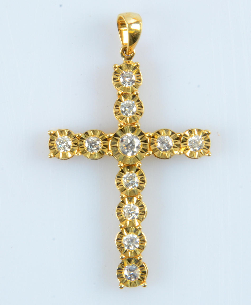 DIAMANTKORS, 18K, tot 1,00ct.