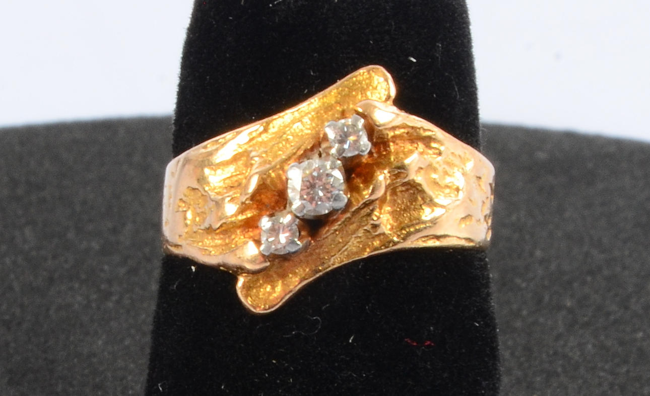 DIAMANTRING, 18K, Nestor Westerback, Finland.