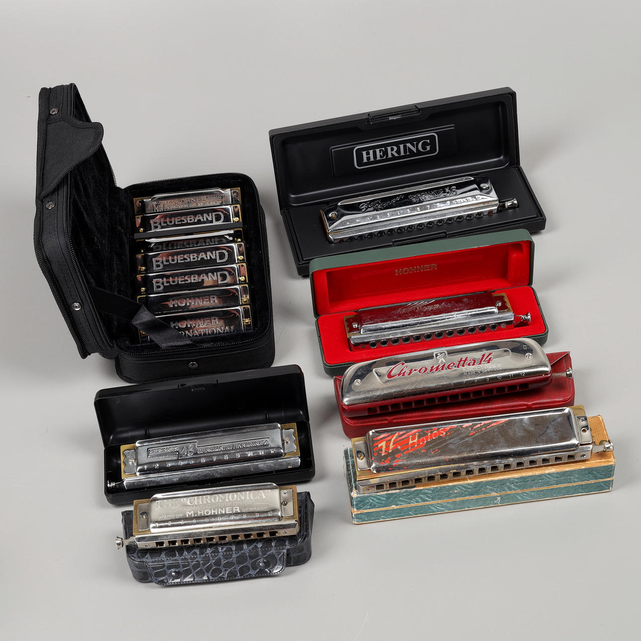 ARMÓNICA, 13 piezas Hohner, Hering mm.