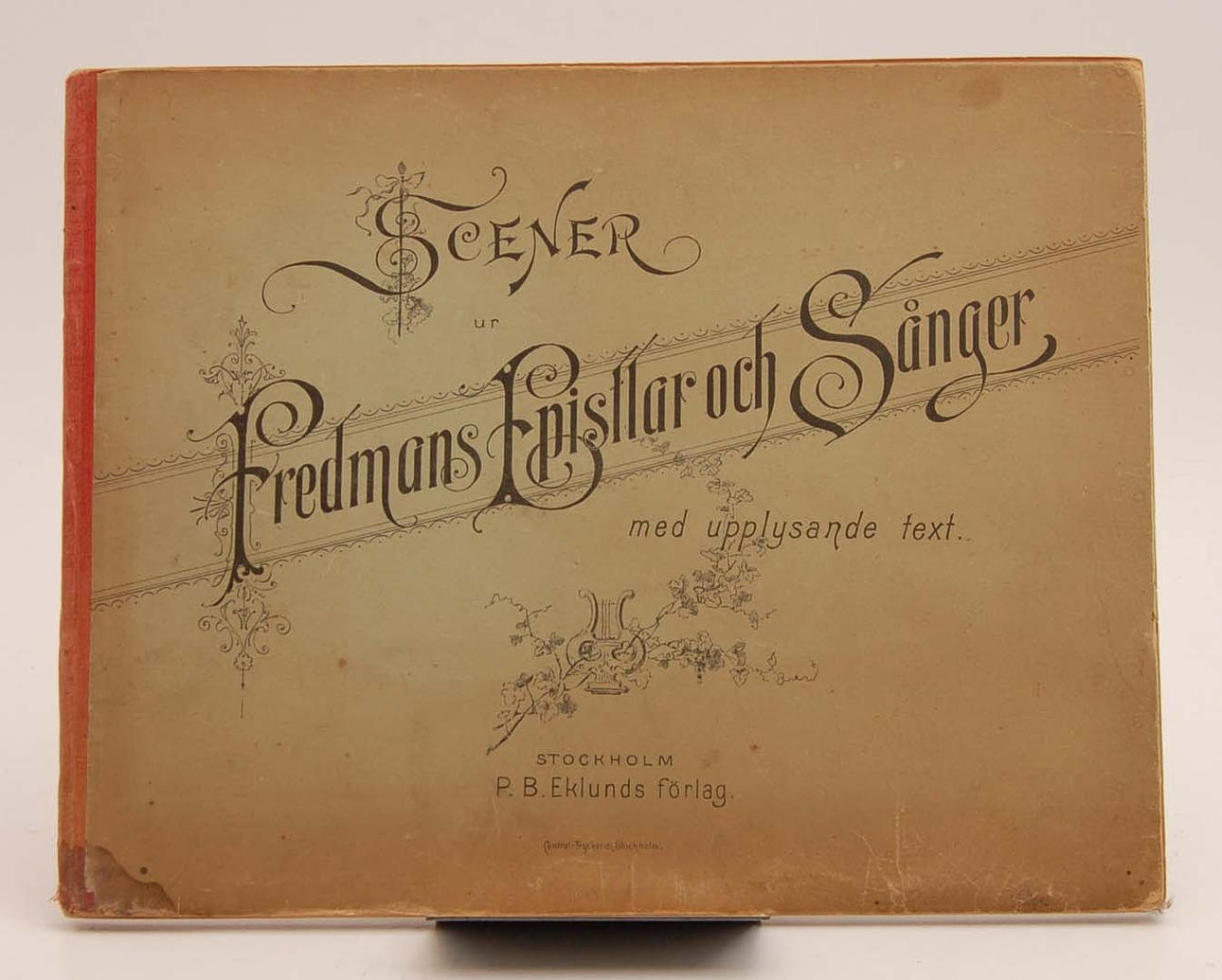 C M BELLMAN. Scener ur Fredmans Epistlar och Sånger.