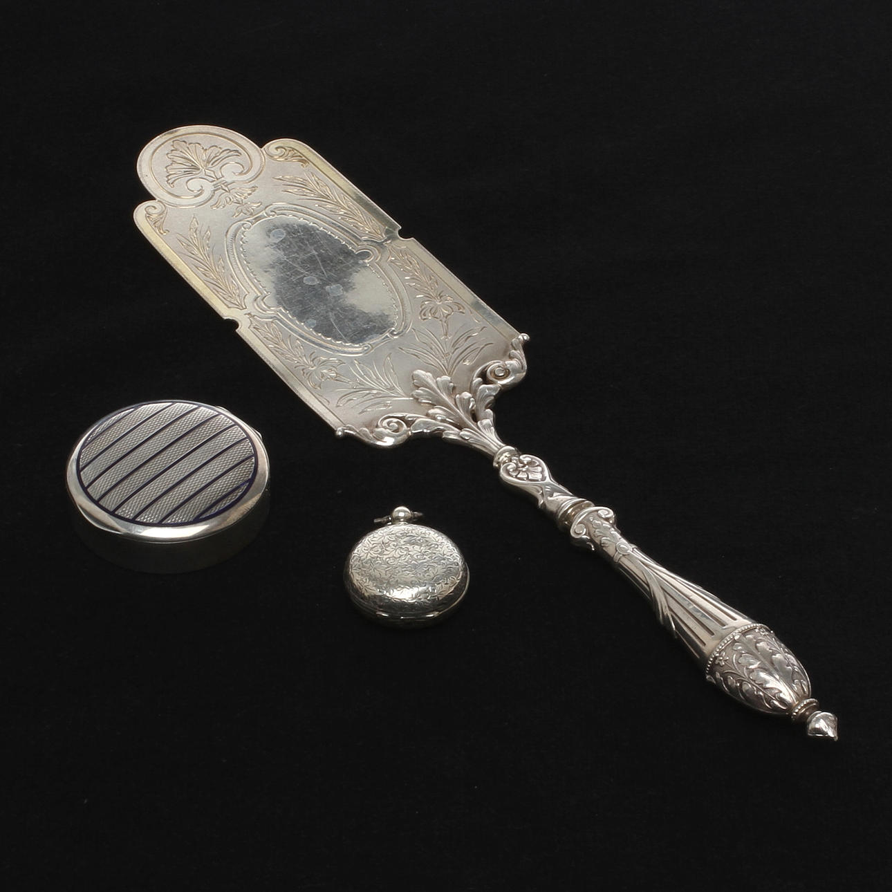 SILVER, 3 delar, 1800/1900-tal.