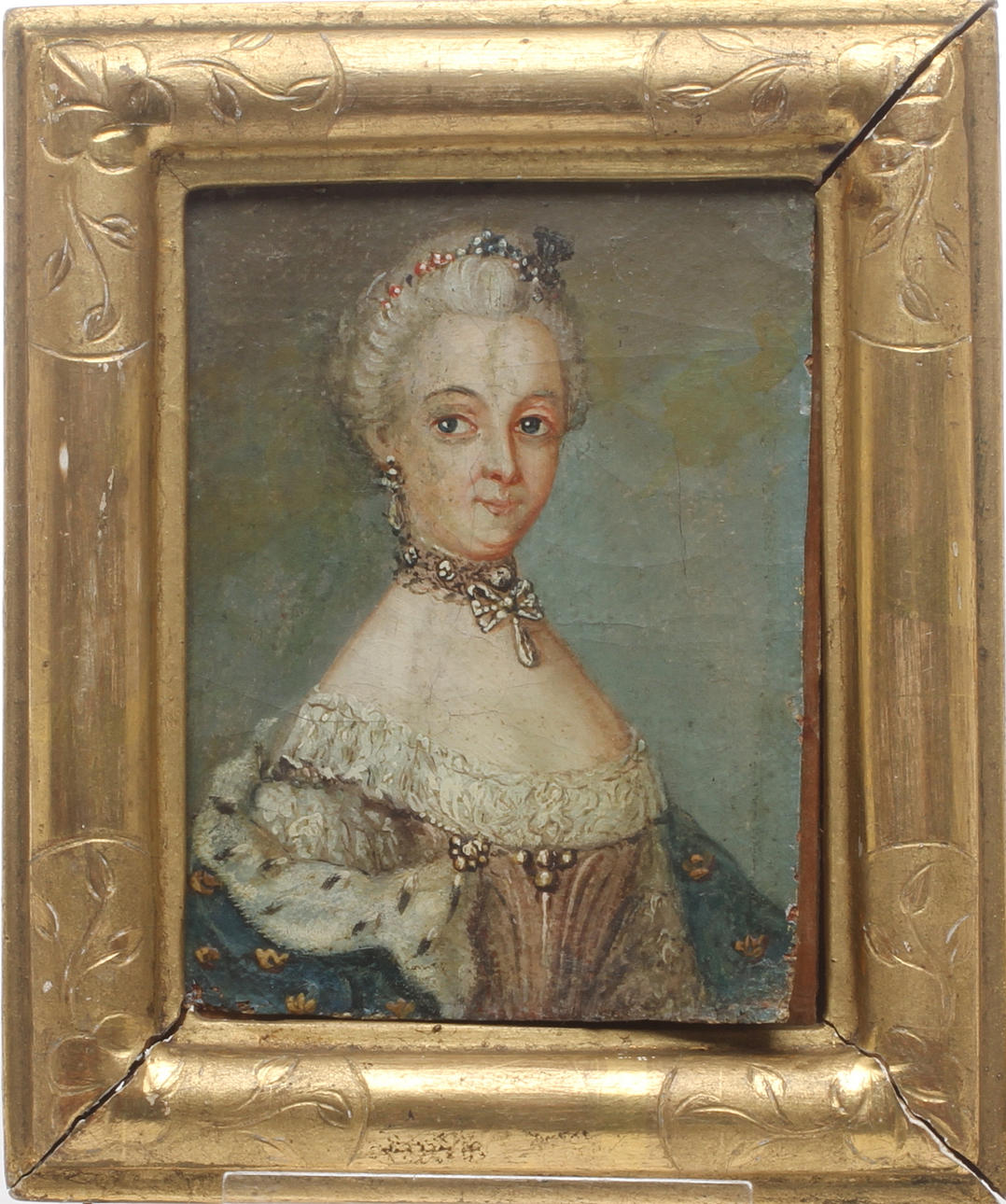 LARS HENNING BOMAN. TILLSKRIVEN. Porträtt föreställande Sofia Magdalena, olja på duk, osignerad.