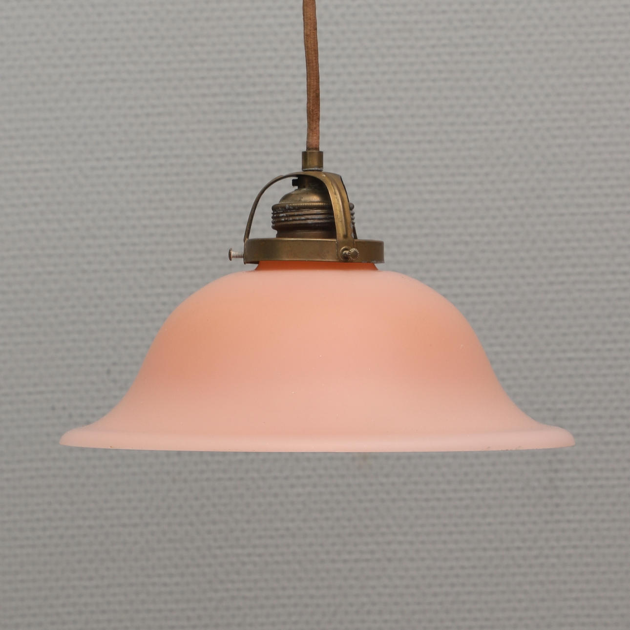 TAKLAMPA, glas & mässing, 1900-tal.