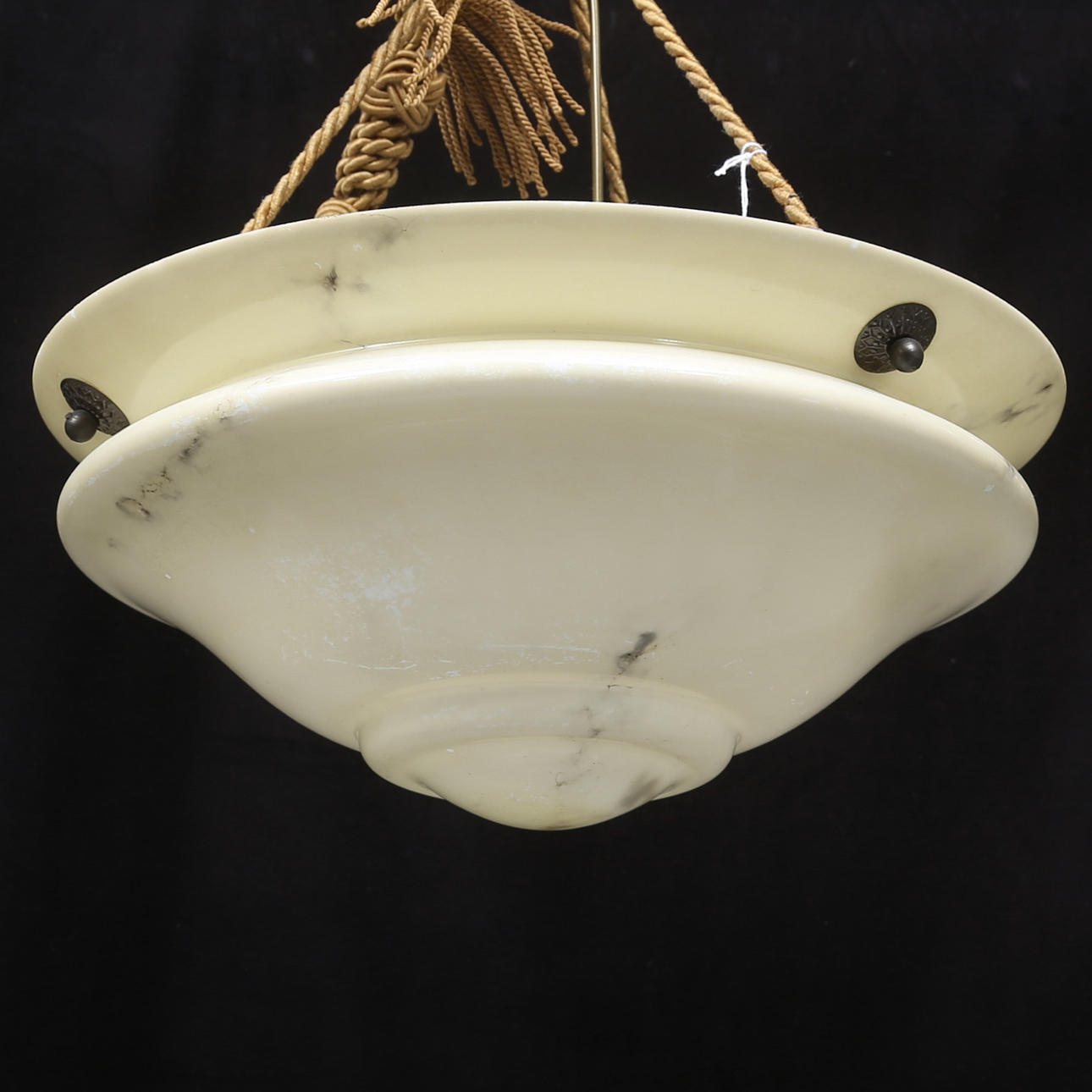 TAKLAMPA, glas, 1900-talets första hälft, höjd ca. 66 cm.