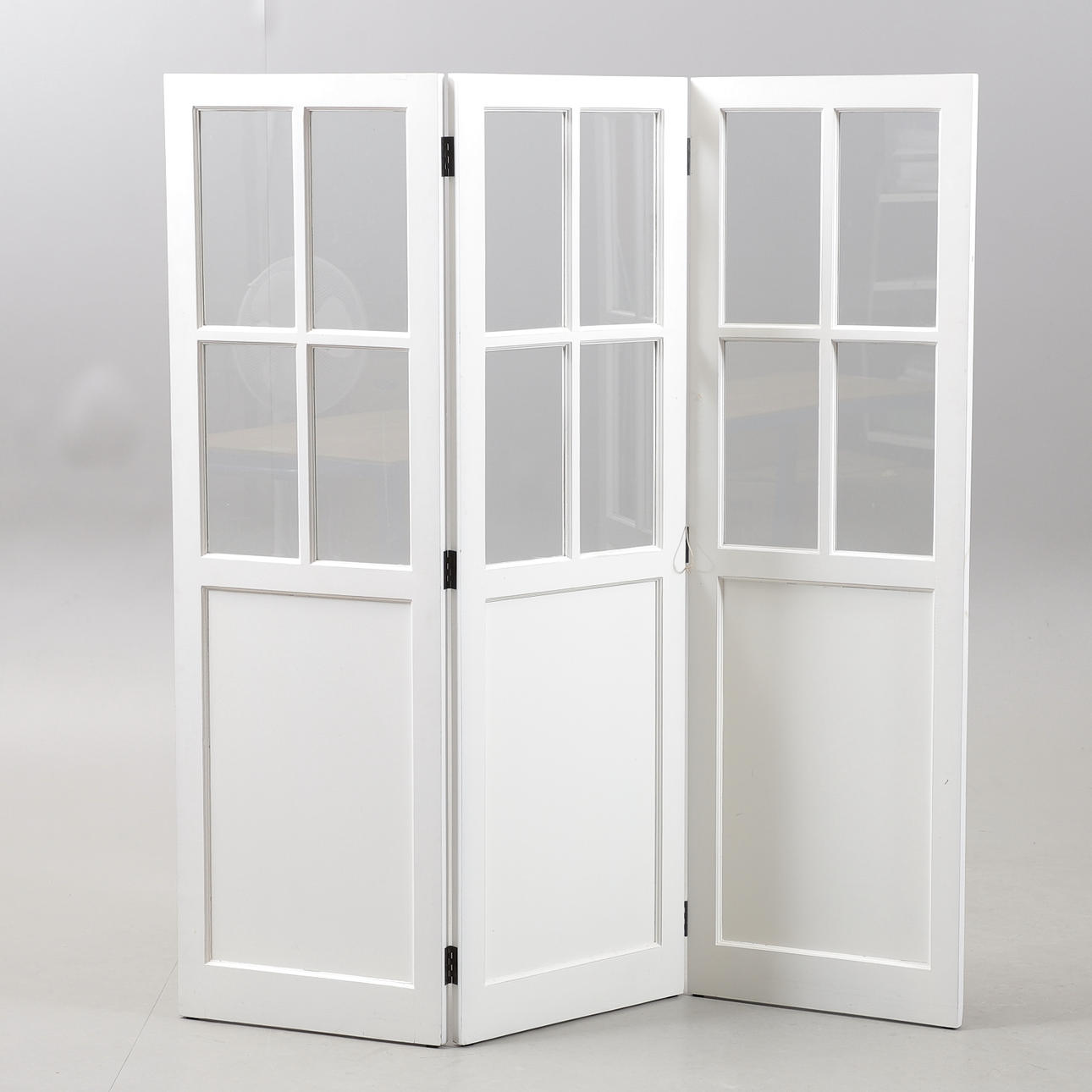 VIKVÄGG 3-delad, glas/träfiber, 2000-tal.