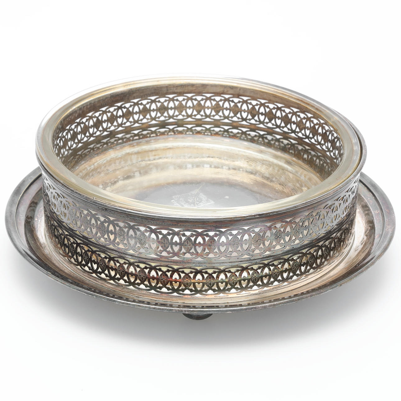 SOUFFLÉ-/PUDDINGFORM, 2 Stück, Glas, Neusilber, Henninger & Co..