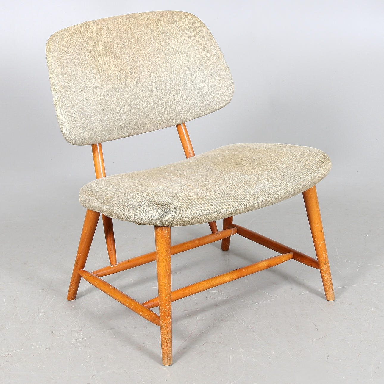 STOL, "TeVe", Alf Svensson, Studio, Ljungs Industrier, Brickmärkt, Formgiven 1953.