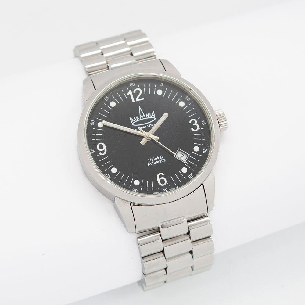 ASKANIA HEINKEL AUTOMATIC, MEN'S WRISTWATCH MADE OF POLISHED