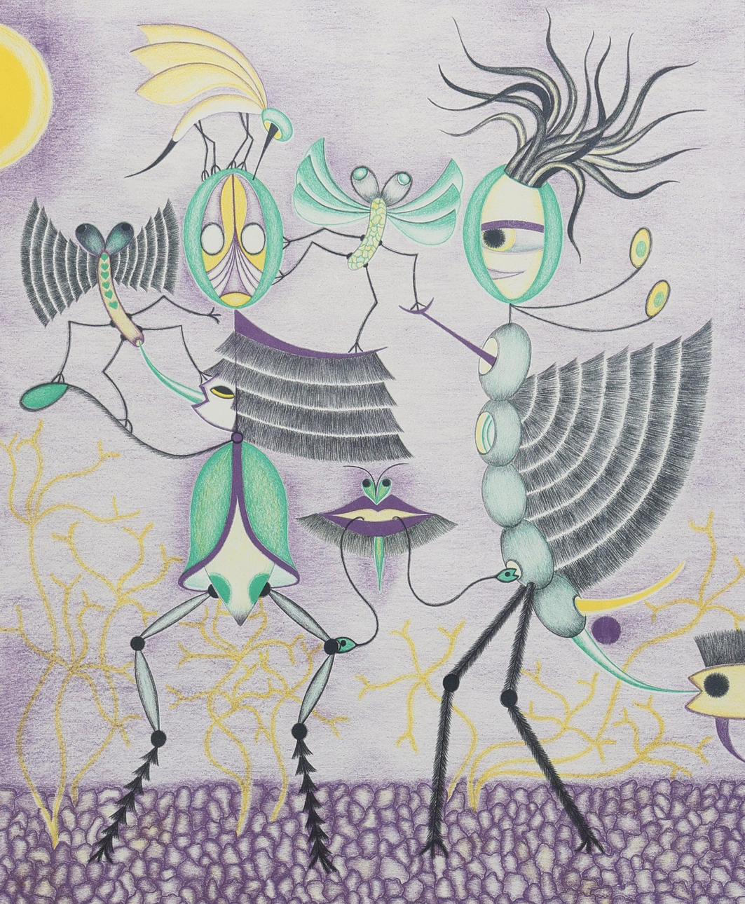ROSEMARY SWANSBERG. Lithograph, figural composition, signed, numbered 32/300, dated -71.