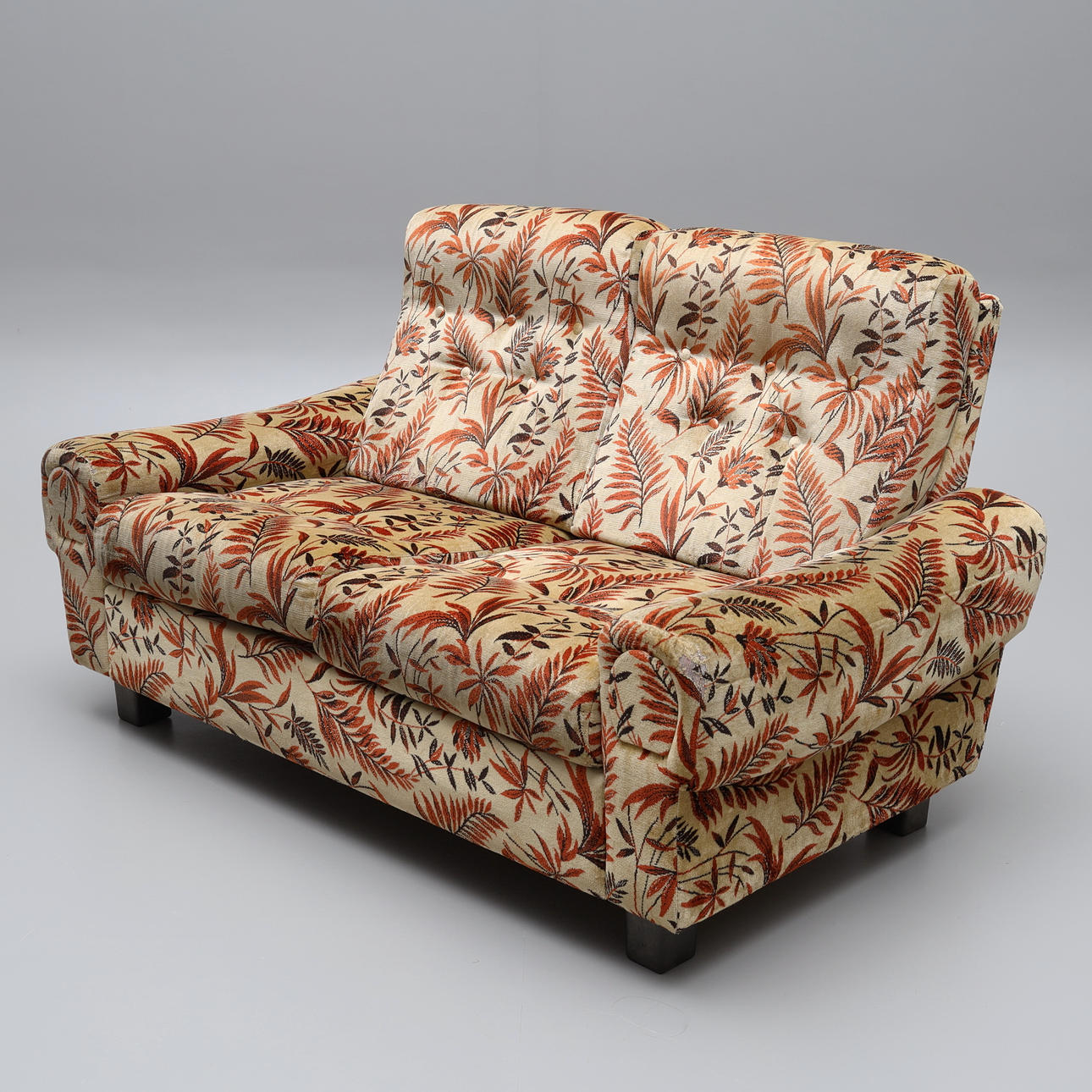 A two-seater sofa, 70/80's.