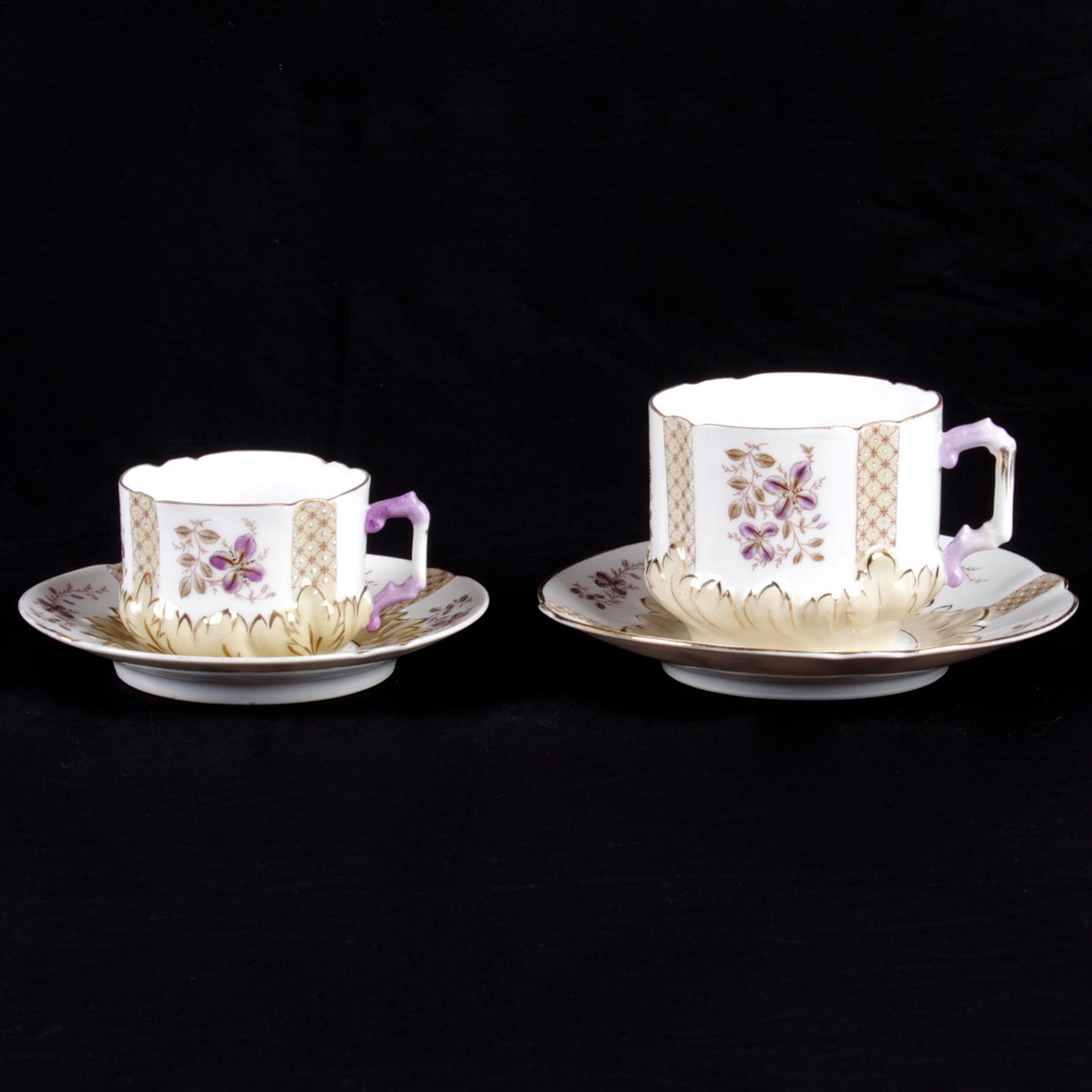 KAFFE-, samt TESERVIS, 29 delar, porslin, Lazarus Strauss & Sons, 1800-tal.