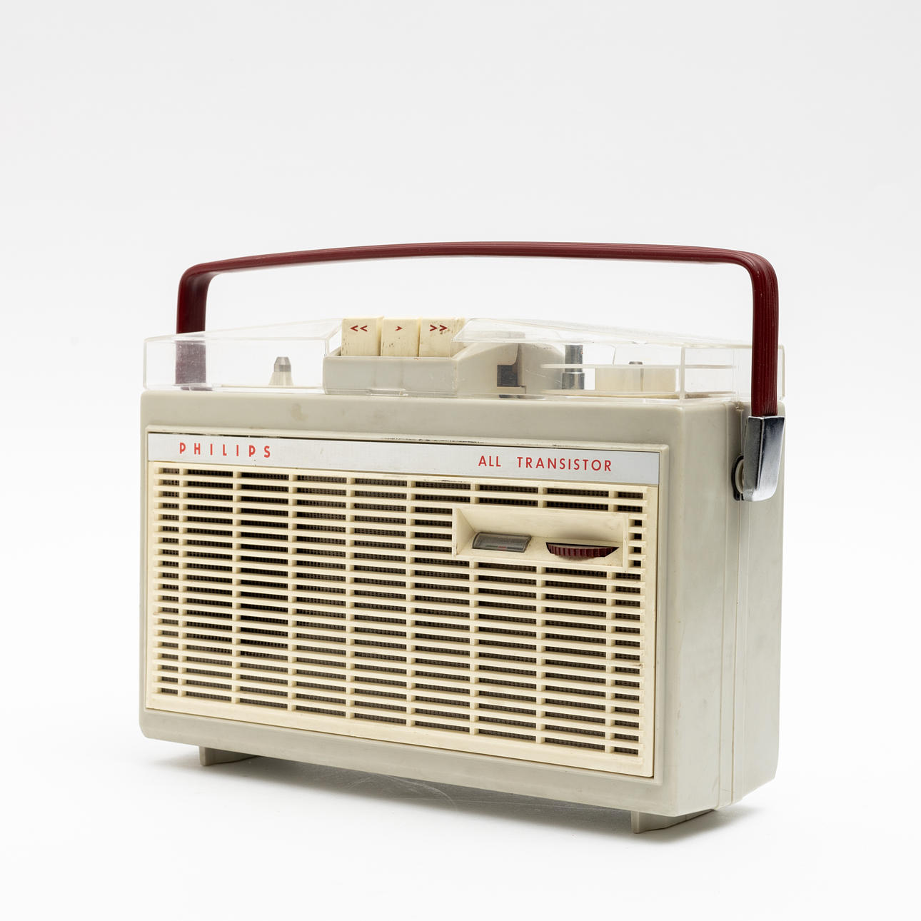 A 1960s Philips All Transistor tape recorder.