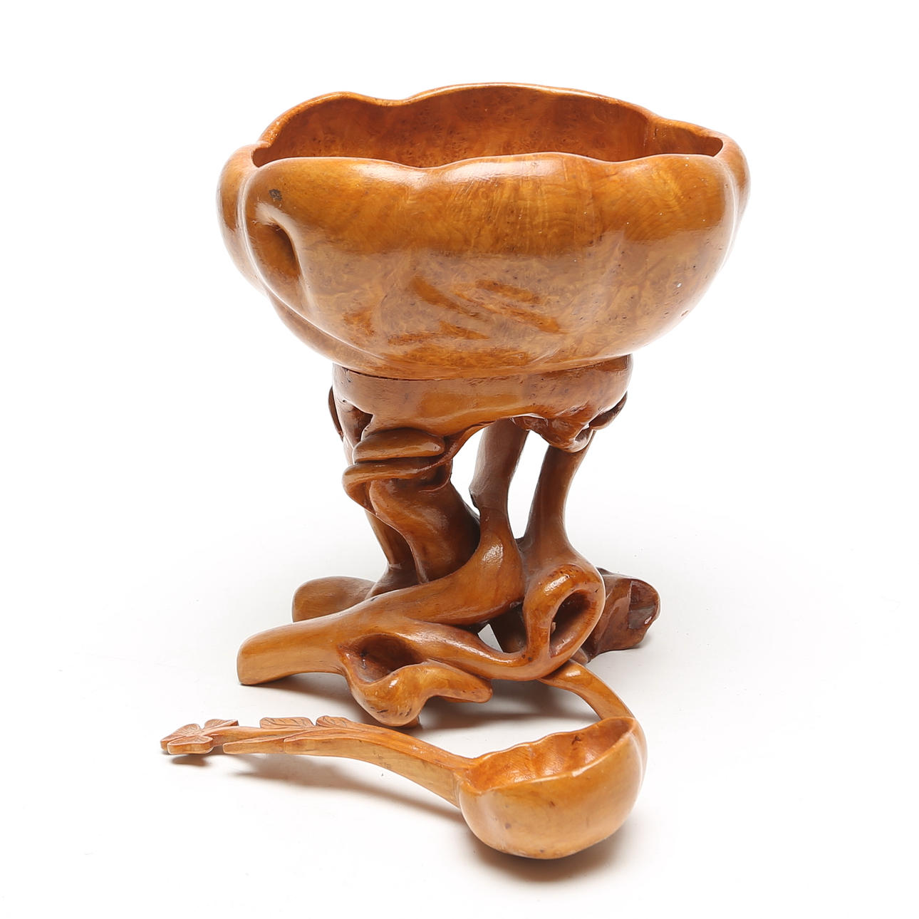 VRILSKÅL, med SKED, trä.