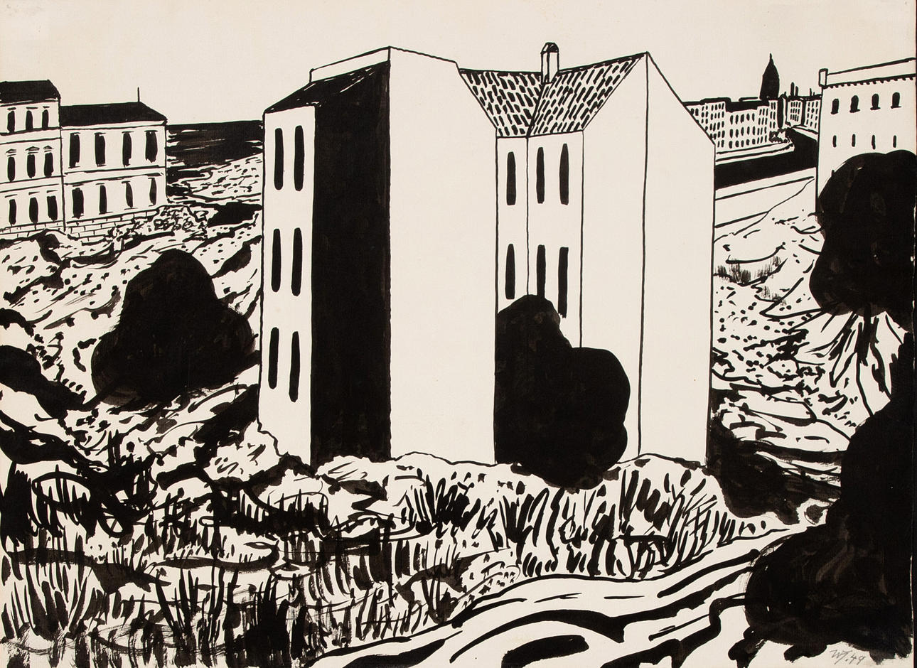 WERNER HELDT (1904-1954). Berlin ved havet.