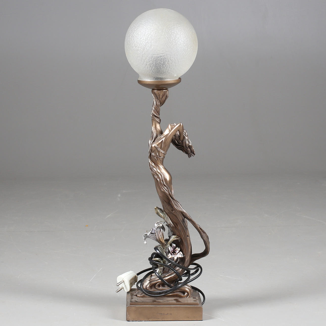 BORDSLAMPA, Art Deco-stil, glas/konstmassa, sent 1900-tal/samtida.