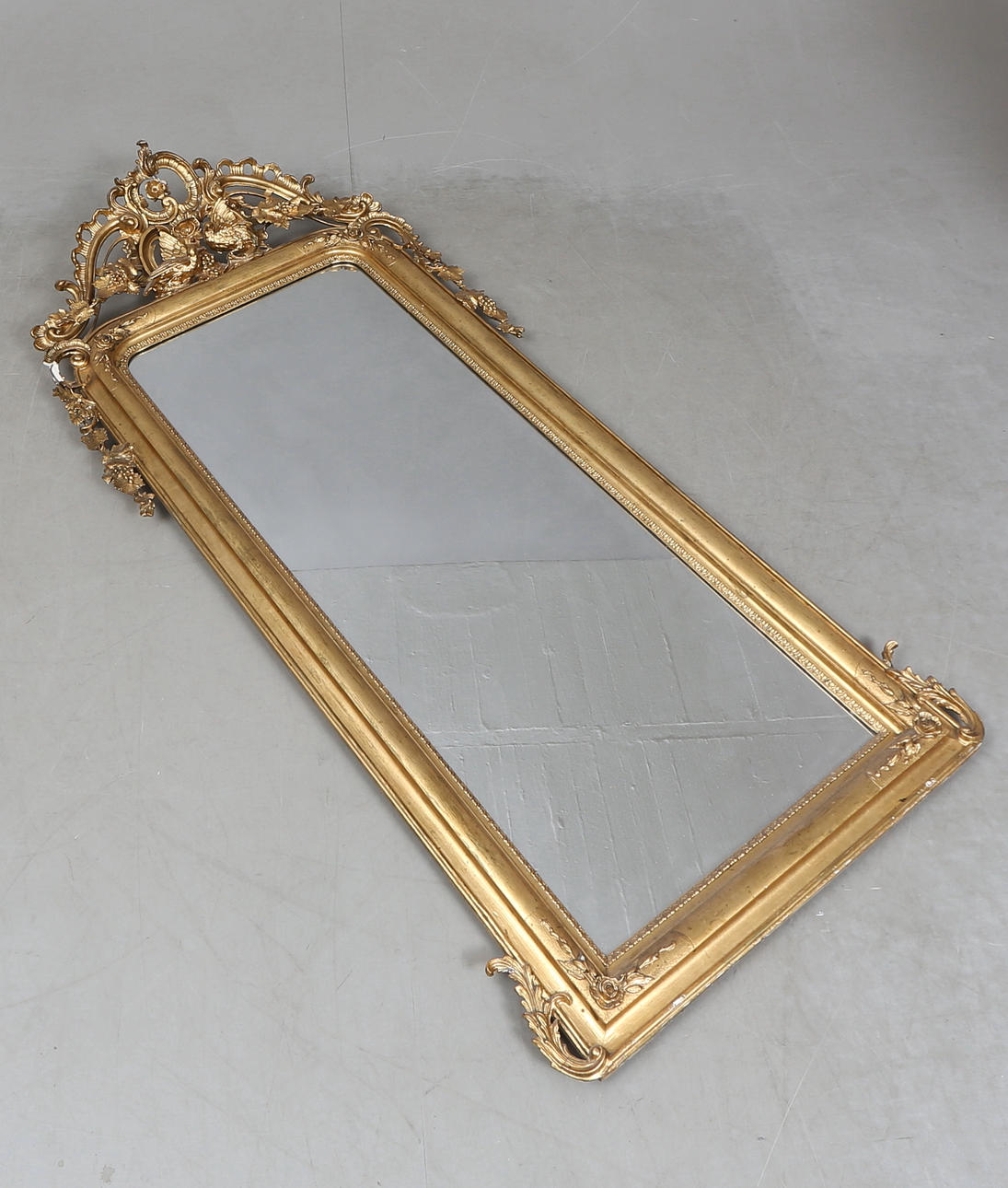 A 19th century neo-rococo mirror.