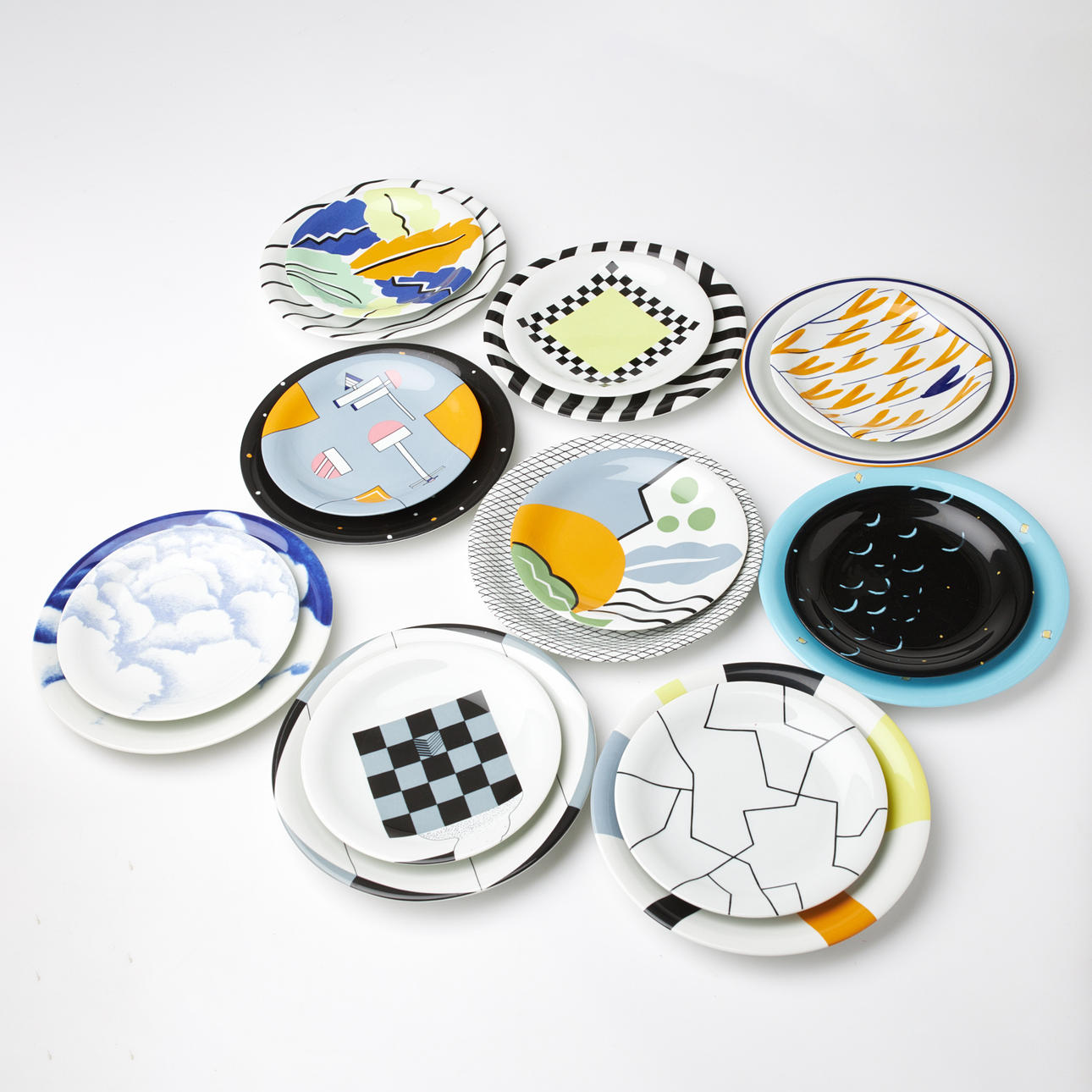 PLATES, 9+9 dlr, Designers Collection, various designers, Rörstrand.