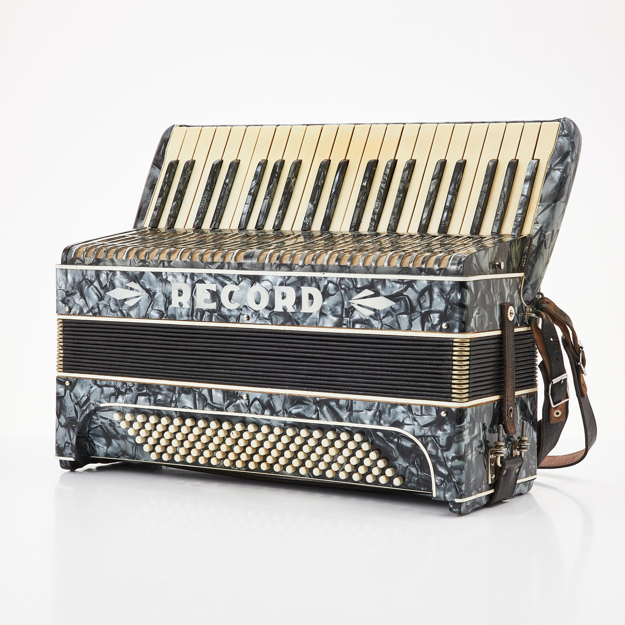 A 20th century record accordion.