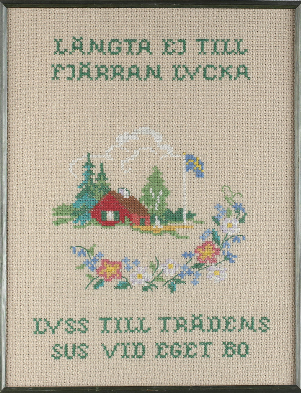 PARTI, textil/vävnader/broderi, 9 st, 1900-tal.
