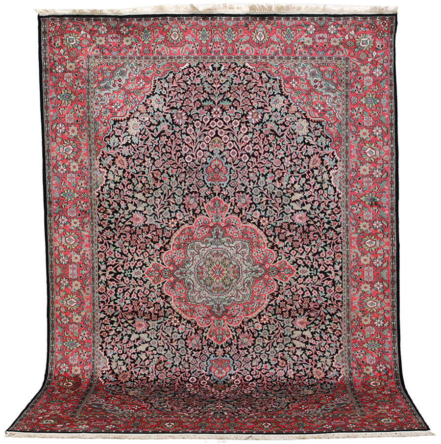 MATTA, orientalisk, Kashmir, silke, 310 x 220 cm.