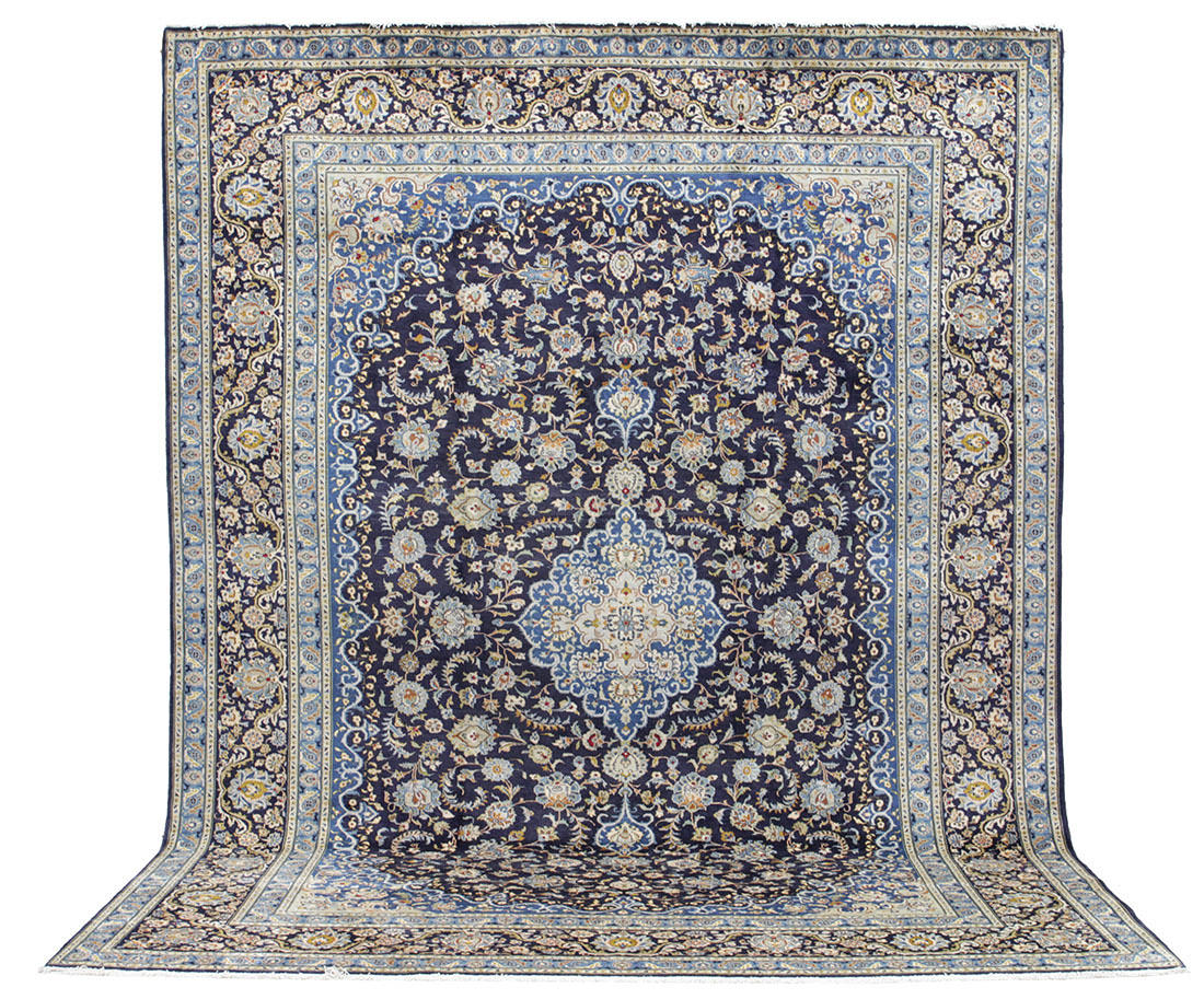 MATTA, persisk, blå Keshan, (fine), 412 x 309 cm.