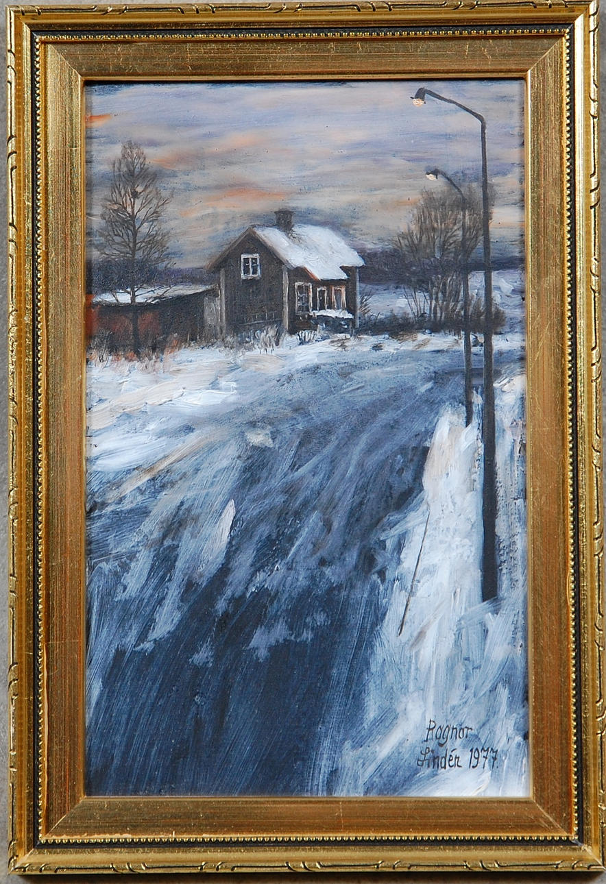 RGANAR LINDÉN. 1919-1993, olja på pannå, signerad, daterad 1977.