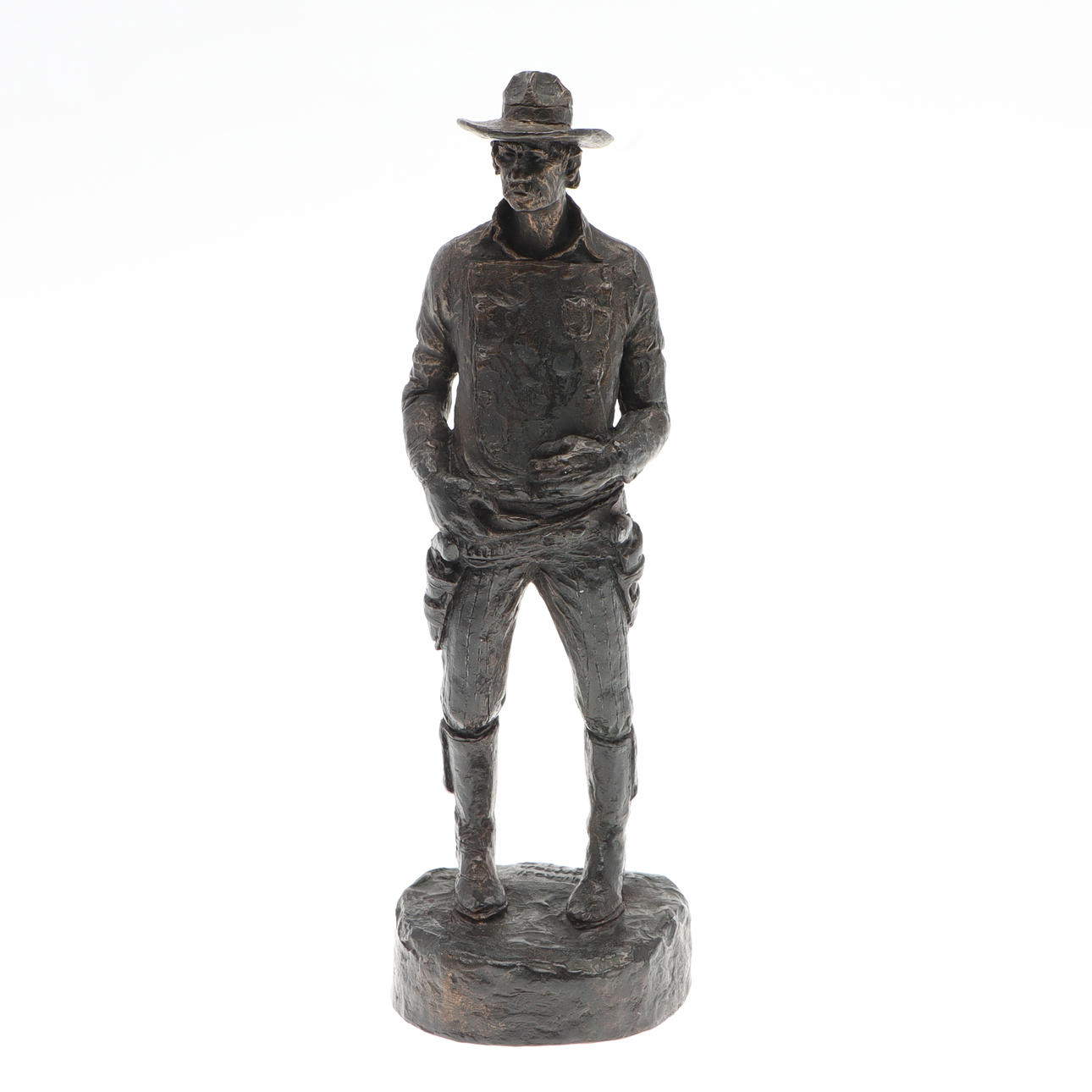 MICHAEL GARMAN. Sculpture, art mass, sheriff, signed, dated 1971.